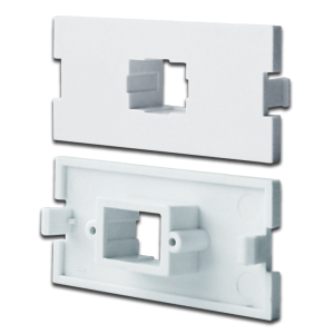 Modular insert for SC adapter for LAN-MB box, white